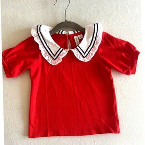 Janie and Jack Sailor Collar Top Size 3